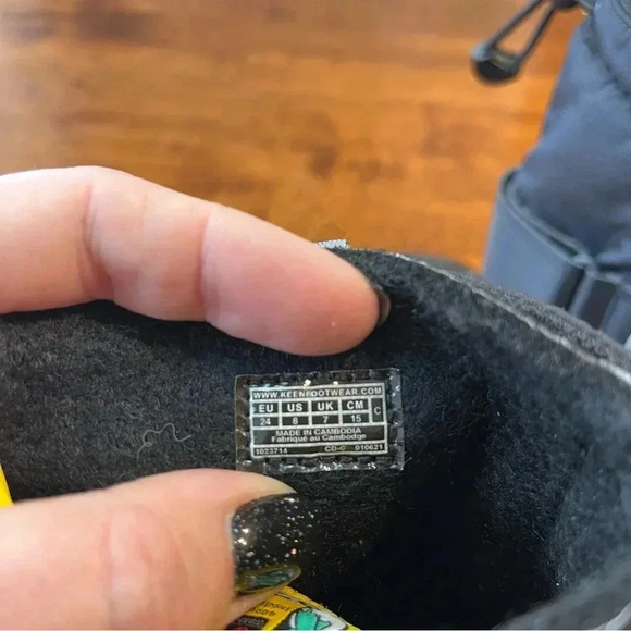 Keen Y Luni Boot II Waterproof Youth Toddler size 8 black gray - Picture 9 of 10